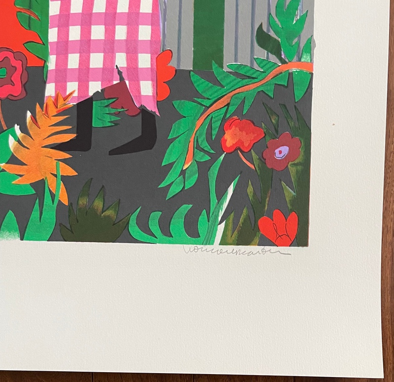 view:89676 - Romare Bearden, Girl in Garden - 