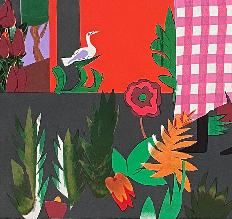 view:89678 - Romare Bearden, Girl in Garden - 