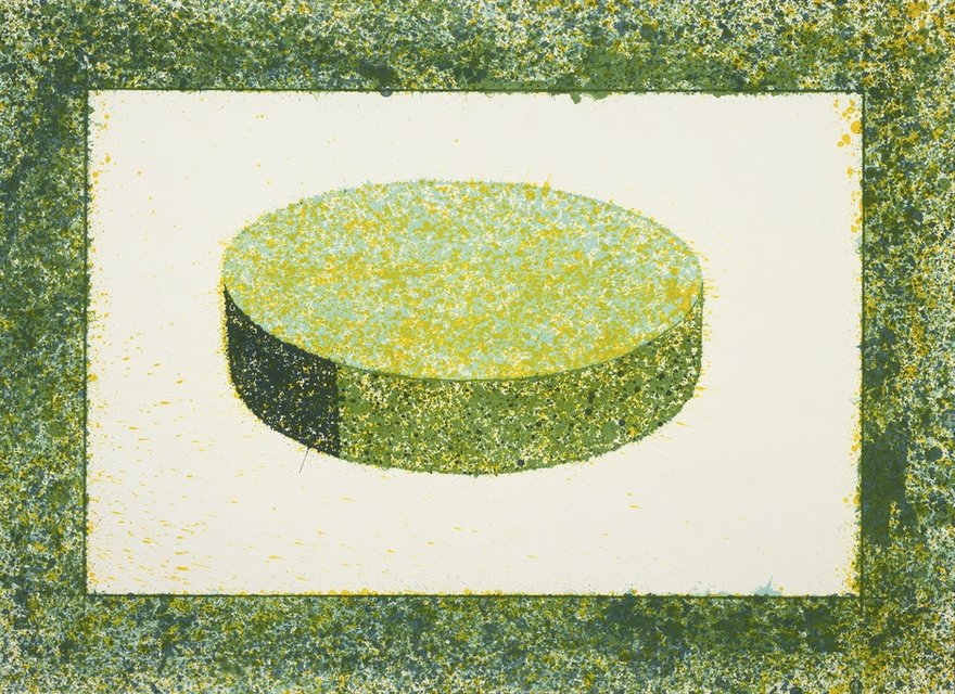 Ronald Davis - Green Disc, Print