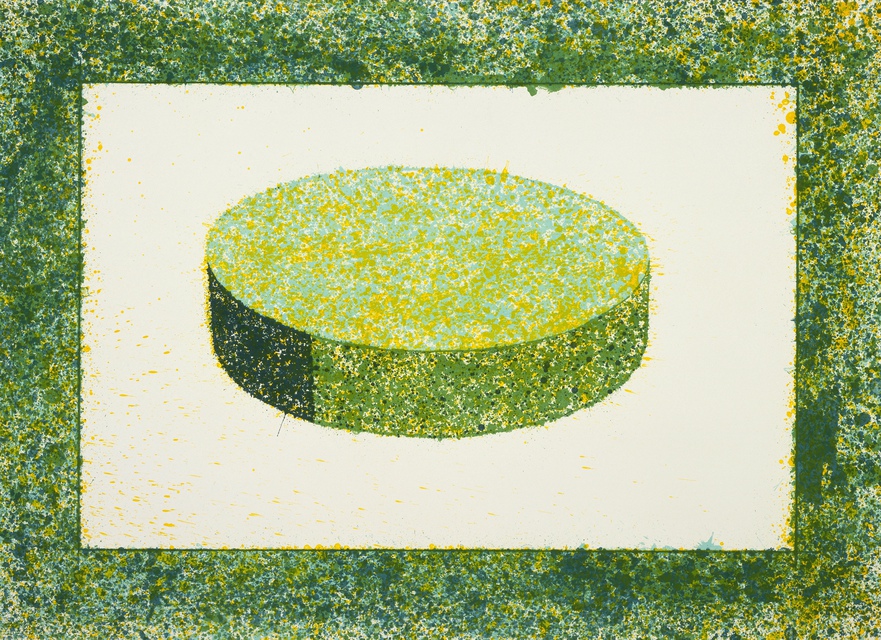 Ronald Davis - Green Disc, Print