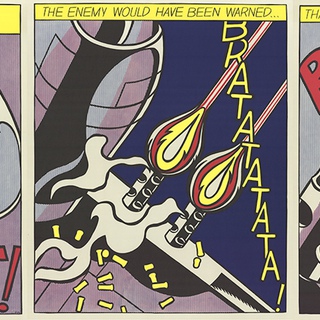 Roy Lichtenstein, As I Opened Fire (Triptych)