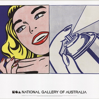 Roy Lichtenstein, Girl and Spray Can