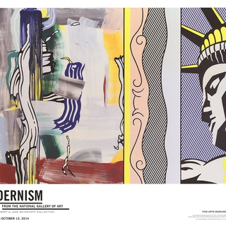 Roy Lichtenstein, Painting with Statue of Liberty
