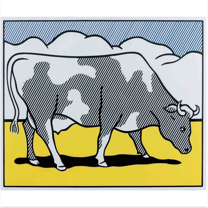 view:78011 - Roy Lichtenstein, Cow Going Abstract - 