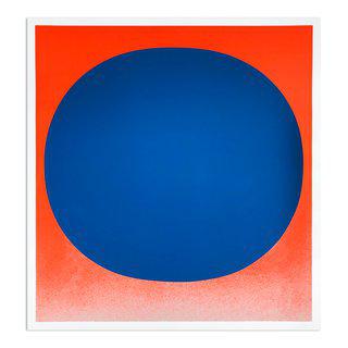 Blue on Orange (from Colour in the Round) art for sale
