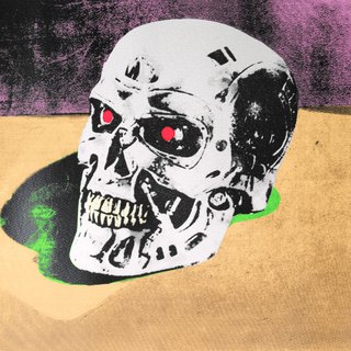 War Skull Purple Suite art for sale