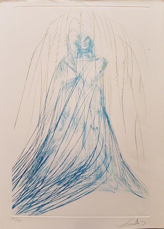 Salvador Dali Illustration From Tristan And Isolde For Sale