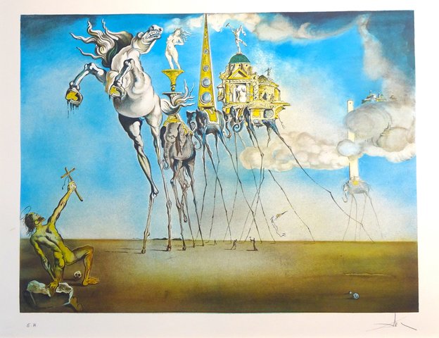 Salvador Dalí La Tentation de Saint Antoine for Sale