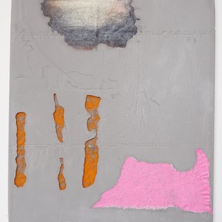 Scarlett Bowman, Untitled Fragment (grey, pink, orange)