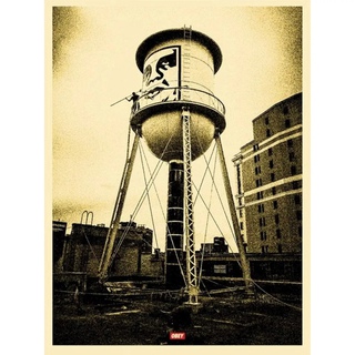 Shepard Fairey, Covert to Overt - Water Tower (Gold)