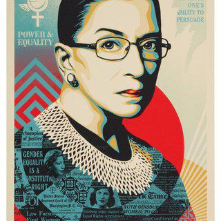 A Champion of Justice (Ruth Bader Ginsburg) art for sale