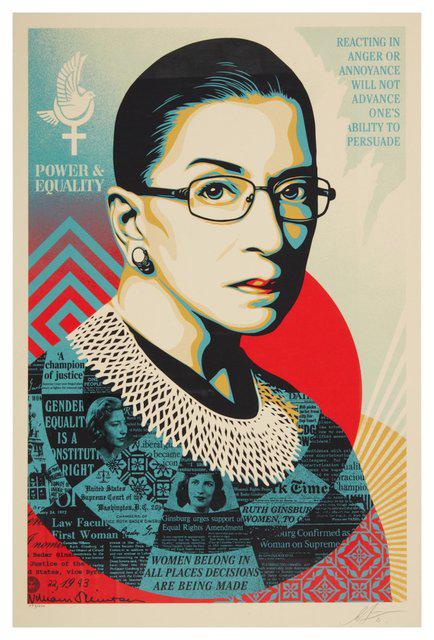 Shepard Fairey, A Champion of Justice (Ruth Bader Ginsburg)