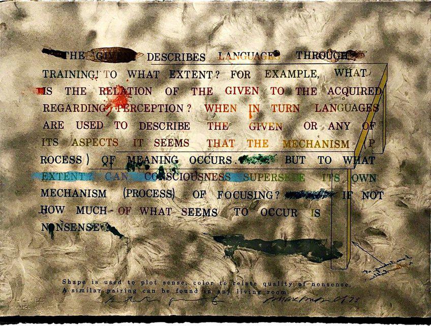 arakawa untitled 3 from no says the signified for sale artspace arakawa untitled 3 from no says the signified for sale artspace