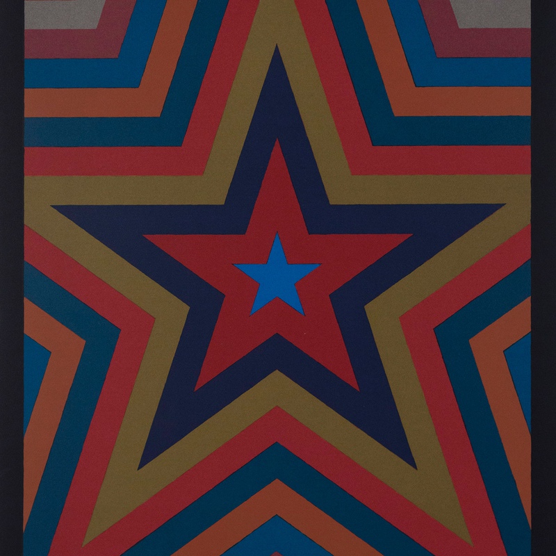 view:78640 - Sol LeWitt, Five Pointed Star with Color Bands - 