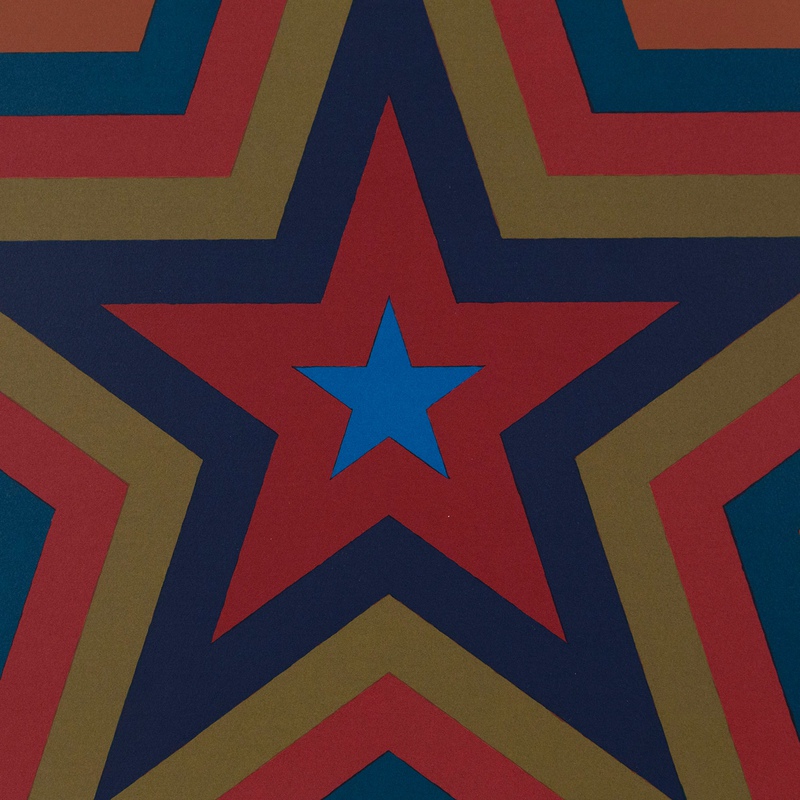 view:78641 - Sol LeWitt, Five Pointed Star with Color Bands - 