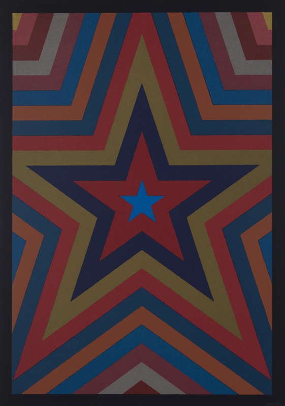view:78646 - Sol LeWitt, Five Pointed Star with Color Bands - 