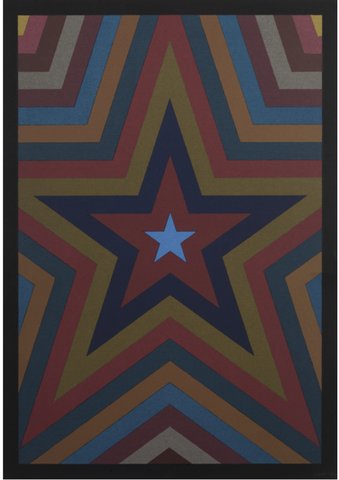 Sol LeWitt - Five Pointed Star with Color Bands