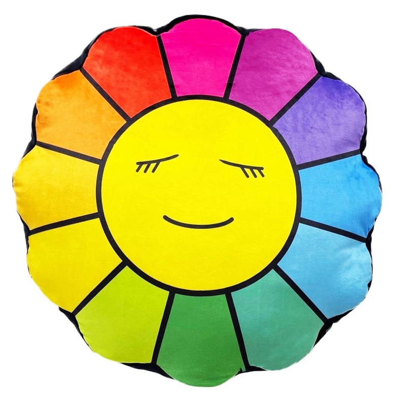 Takashi Murakami Flower Plush 60 CM Rainbow/Yellow
