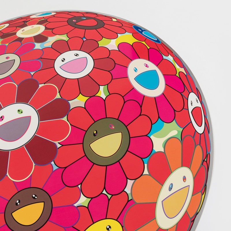 view:74061 - Takashi Murakami, Flower Ball (3D) Red Cliff - 