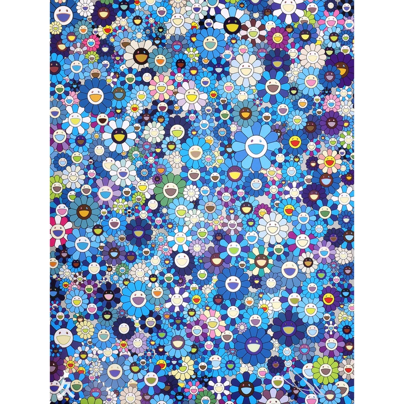 Takashi Murakami, Murakami Skulls & Flower print (2018)