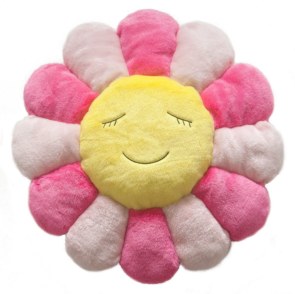 takashi murakami flower pillow pink