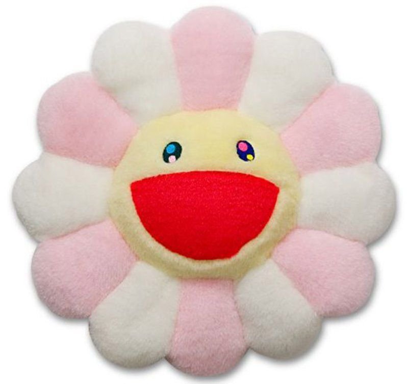 takashi murakami flower pillow pink