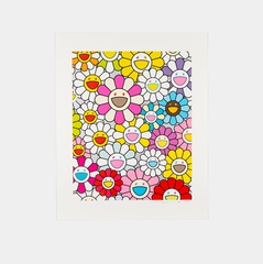 Takashi Murakami - A Little Flower Painting: Pink, Purple