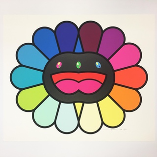 Takashi Murakami, Multicolor Double Face: Black