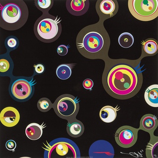 Takashi Murakami, Jellyfish Eyes - Black 3
