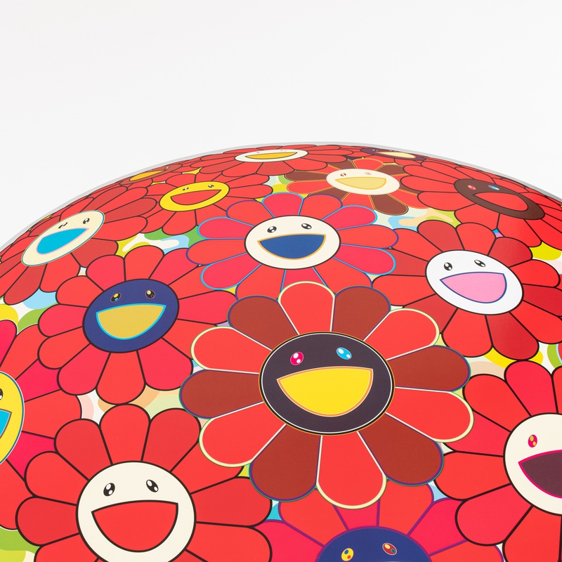view:71373 - Takashi Murakami, Red Flower Ball - 