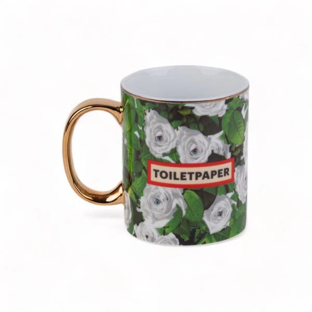Toiletpaper - &quot;Roses&quot; Porcelain Mug, Design and Decorative Arts