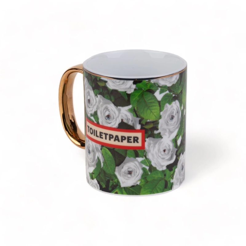 view:89348 - Toiletpaper, "Roses" Porcelain Mug - 
