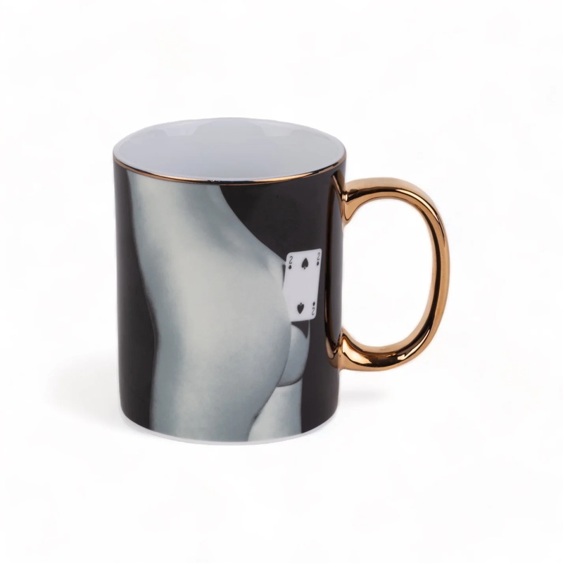 view:89354 - Toiletpaper, "Two of Spades" Porcelain Mug - 