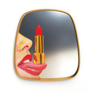 Toiletpaper Mirror Gold Frame - Tongue art for sale