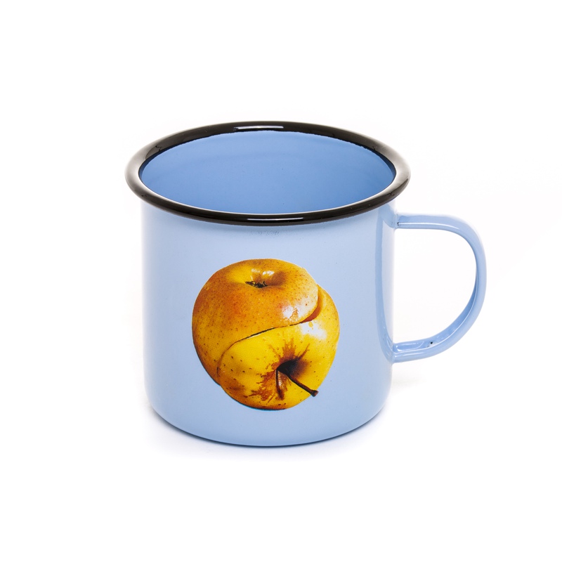 view:70611 - Toiletpaper, Metal Enameled Mug - 