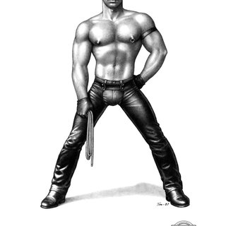 Tom of Finland, Man in Chaps Holding Rope