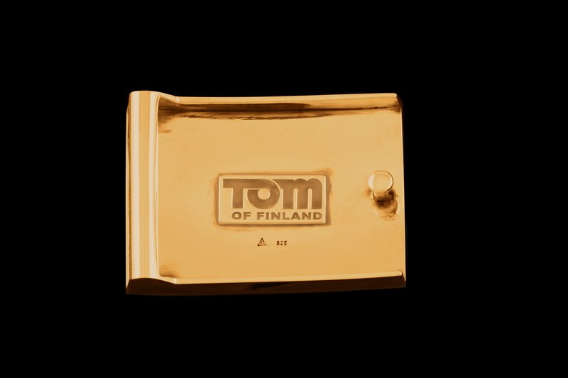 view:14322 - Tom of Finland, Jonathan Johnson x Tom of Finland KAKE Belt Buckle in 23kt Gold Plated Brass - 