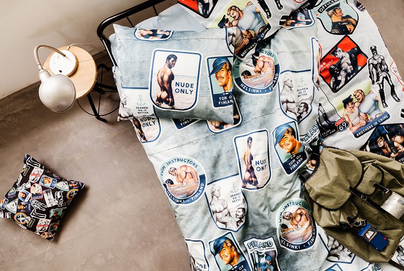 view:21048 - Tom of Finland, Camp Pillow Cover by Finlayson x Tom of Finland - 