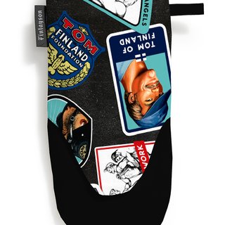 Hook-up Oven Mitt by Finlayson x Tom of Finland art for sale