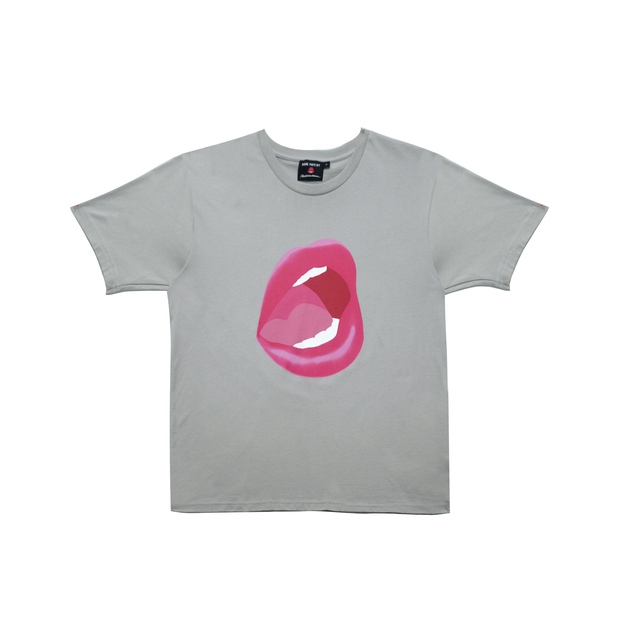 Mouth #7 T-Shirt, Gray (Unisex)