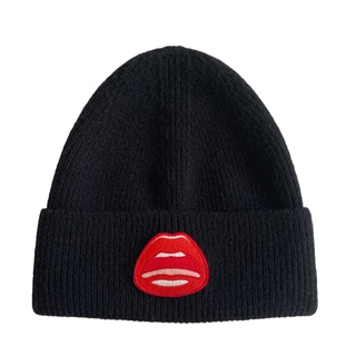 Tom Wesselmann, Mouth Icon Patch Knit Beanie