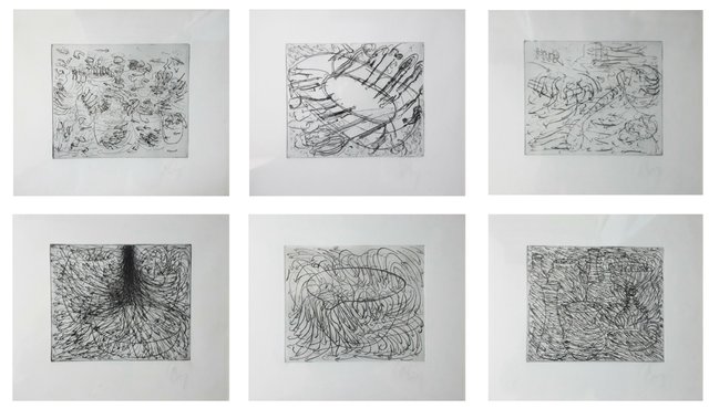 Tony Cragg - 6 etchings for the Hamburger Griffelkunst Vereinigung