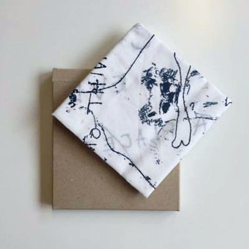 view:45187 - Tracey Emin, Everybody Needs a Place to Think (Limited Edition Vintage Promotional Handkerchief, VIP Invitation and Box) for British Broadcasting Company (BBC 4) - 