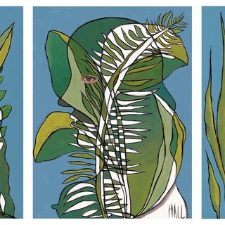 Femme Foliage Triptych art for sale