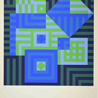 Victor Vasarely, Abstract Composition