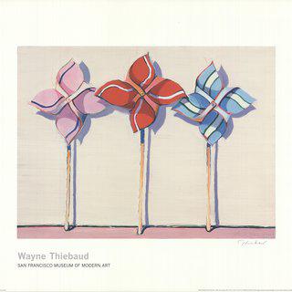 Wayne Thiebaud, Three Wind Toys (Md)