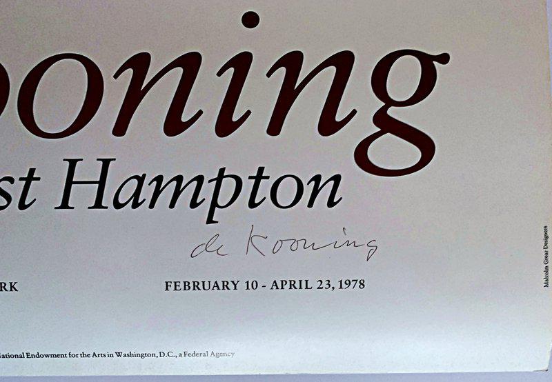 view:49418 - Willem de Kooning, de Kooning in East Hampton (Hand Signed by de Kooning) - 