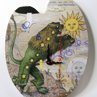 Untitled (lion clock) art for sale