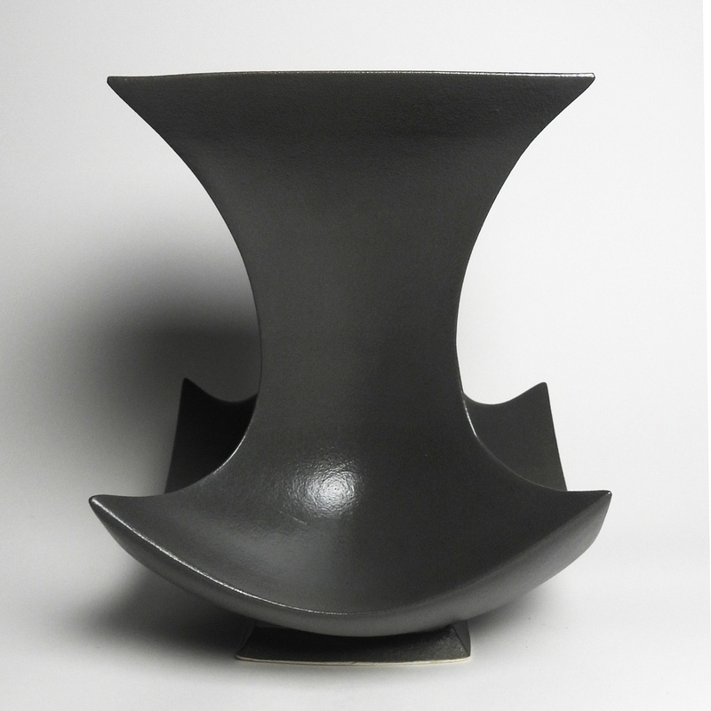 view:79785 - Wretched, Black Ceramic Vase - 