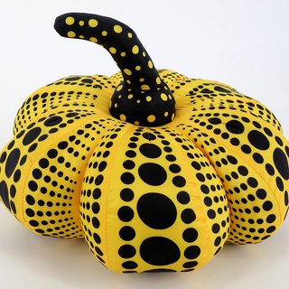 Soft Sculpture Pumpkin (yellow small) art for sale